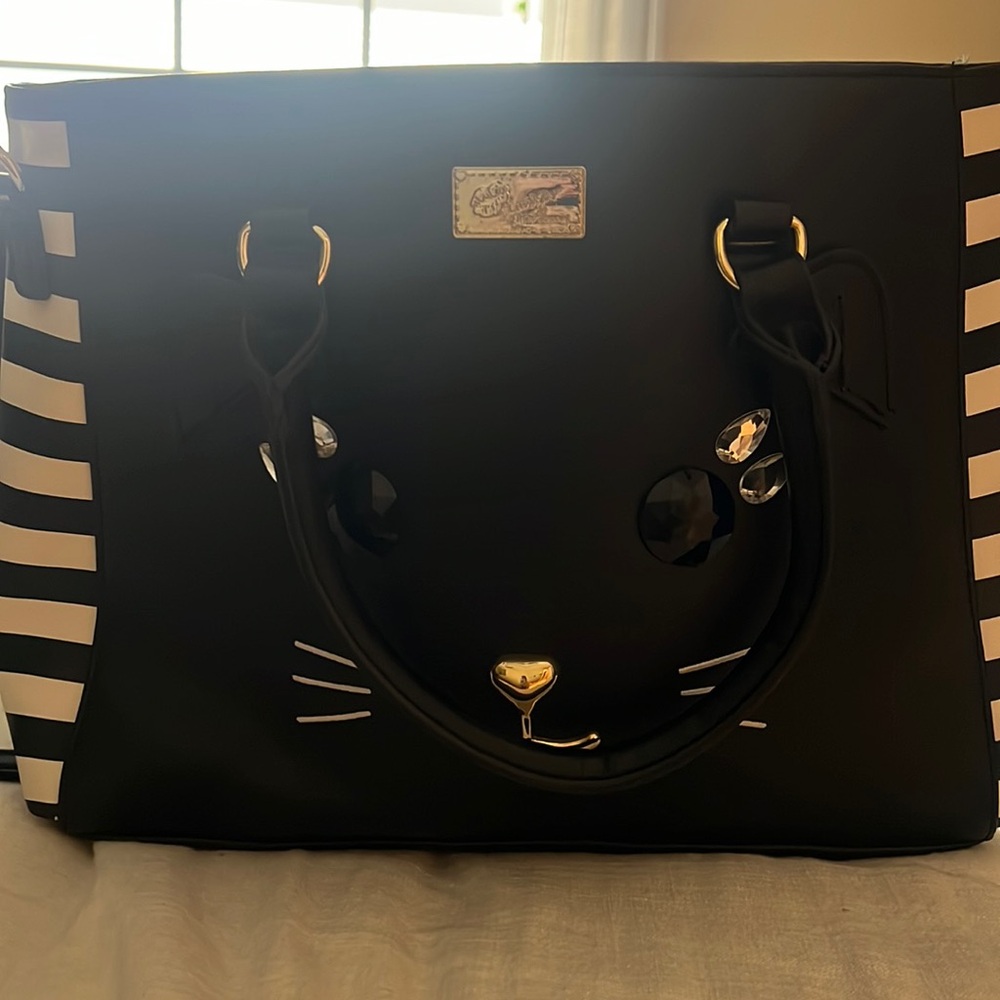 Vintage Betsy johnson cat handbag